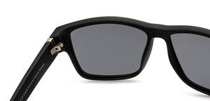 Black Wayfarer Full Rim Unisex Sunglasses by Vincent Chase Online-212616