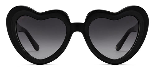 Black Heart Full Rim Women Sunglasses by John Jacobs-211621