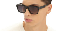 Load image into Gallery viewer, Black Wayfarer Full Rim Unisex Sunglasses by John Jacobs-216867