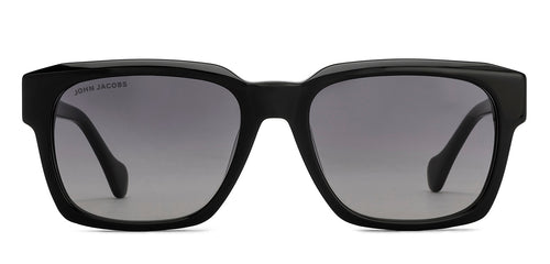Black Wayfarer Full Rim Unisex Sunglasses by John Jacobs-216867