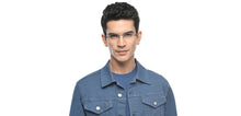 Load image into Gallery viewer, Black Rectangle Rimless Unisex Eyeglasses by John Jacobs Online-209687