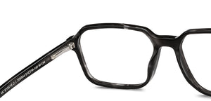 Black Geometric Full Rim Unisex Eyeglasses by Vincent Chase Online-205544