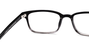 Black Rectangle Full Rim Unisex Eyeglasses by John Jacobs-215544