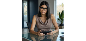 Black Square Full Rim Unisex Eyeglasses by Vincent Chase-207991