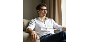 Black Square Full Rim Unisex Eyeglasses by Vincent Chase-207991