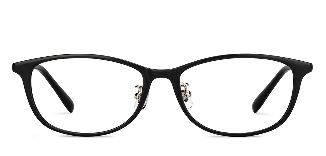 Black Oval Full Rim Unisex Eyeglasses by Lenskart Air-201067