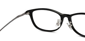 Black Oval Full Rim Unisex Eyeglasses by Lenskart Air-201067