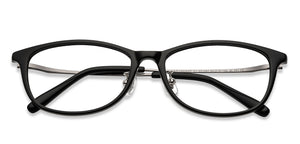 Black Oval Full Rim Unisex Eyeglasses by Lenskart Air-201067
