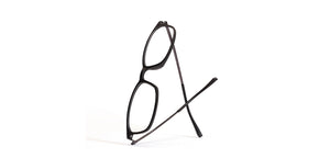 Black Rectangle Full Rim Unisex Eyeglasses by Lenskart Air Online-212326