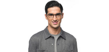 Load image into Gallery viewer, Black Rectangle Full Rim Unisex Eyeglasses by Lenskart Air Online-212326