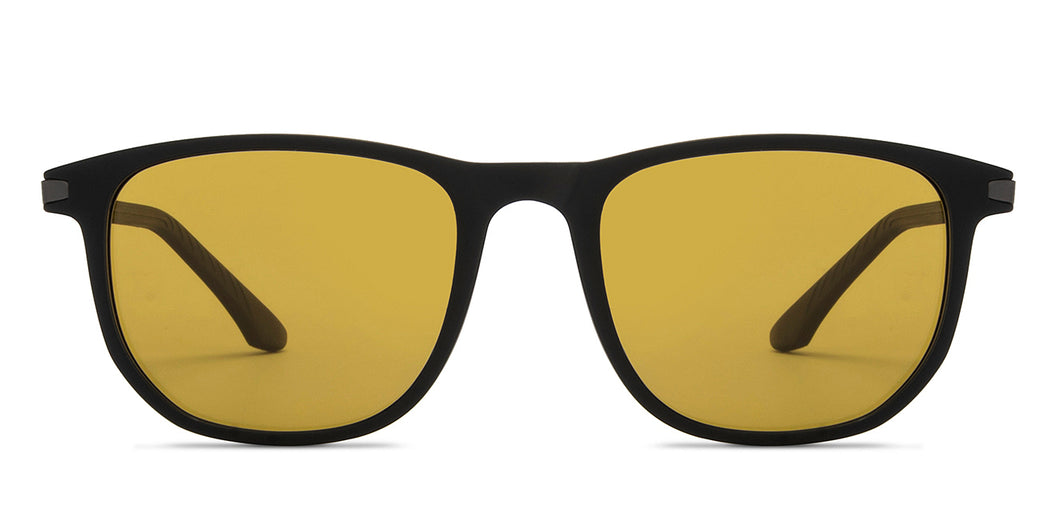 Black Geometric Full Rim Unisex Sunglasses by Lenskart STUDIO-213178