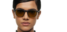Load image into Gallery viewer, Black Geometric Full Rim Unisex Sunglasses by Lenskart STUDIO-213178