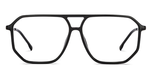 Black Aviator Full Rim Unisex Eyeglasses by Lenskart Air-210156