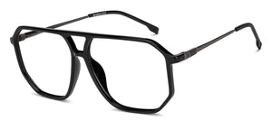 Black Aviator Full Rim Unisex Eyeglasses by Lenskart Air-210156