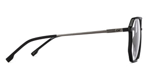Black Aviator Full Rim Unisex Eyeglasses by Lenskart Air-210156