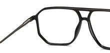 Load image into Gallery viewer, Black Aviator Full Rim Unisex Eyeglasses by Lenskart Air-210156