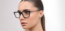 Load image into Gallery viewer, Black Cat Eye Full Rim Women Eyeglasses by John Jacobs-225386