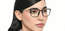 Load image into Gallery viewer, Black Rectangle Full Rim Unisex Eyeglasses by Lenskart Air-222852