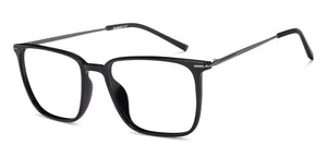 Black Rectangle Full Rim Unisex Eyeglasses by Lenskart Air-222852