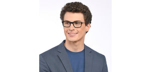 Black Rectangle Full Rim Unisex Eyeglasses by Vincent Chase Online-208239