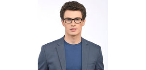 Black Rectangle Full Rim Unisex Eyeglasses by Vincent Chase Online-208239