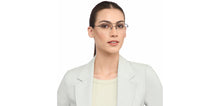 Load image into Gallery viewer, Black Aviator Half Rim Unisex Eyeglasses by Vincent Chase-208763
