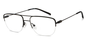 Black Aviator Half Rim Unisex Eyeglasses by Vincent Chase-208763