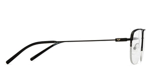 Black Aviator Half Rim Unisex Eyeglasses by Vincent Chase-208763