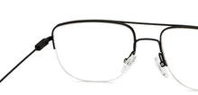 Load image into Gallery viewer, Black Aviator Half Rim Unisex Eyeglasses by Vincent Chase-208763