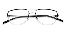 Load image into Gallery viewer, Black Aviator Half Rim Unisex Eyeglasses by Vincent Chase-208763