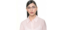 Load image into Gallery viewer, Black Rectangle Half Rim Unisex Eyeglasses by John Jacobs-217179