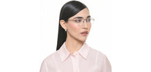Load image into Gallery viewer, Black Rectangle Half Rim Unisex Eyeglasses by John Jacobs-217179