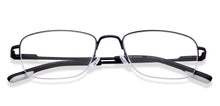 Load image into Gallery viewer, Black Rectangle Half Rim Unisex Eyeglasses by John Jacobs-217179