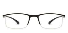Load image into Gallery viewer, Black Rectangle Half Rim Unisex Eyeglasses by Lenskart READERS-209193