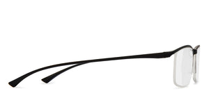 Black Rectangle Half Rim Unisex Eyeglasses by Lenskart READERS-209193