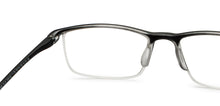 Load image into Gallery viewer, Black Rectangle Half Rim Unisex Eyeglasses by Lenskart READERS-209193