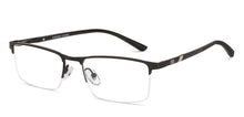 Load image into Gallery viewer, Black Rectangle Half Rim Unisex Eyeglasses by Vincent Chase-222633