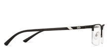 Load image into Gallery viewer, Black Rectangle Half Rim Unisex Eyeglasses by Vincent Chase-222633