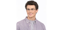 Load image into Gallery viewer, Black Rectangle Half Rim Unisex Eyeglasses by Vincent Chase-207968