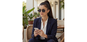 Gunmetal Geometric Full Rim Unisex Sunglasses by Lenskart-235477