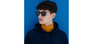 Black Square Full Rim Unisex Sunglasses by Lenskart-232722