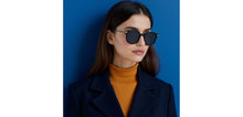 Load image into Gallery viewer, Black Square Full Rim Unisex Sunglasses by Lenskart-232722