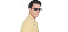 Load image into Gallery viewer, Black Aviator Full Rim Unisex Sunglasses by John Jacobs-225730