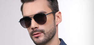 Blue Aviator Full Rim Unisex Sunglasses by John Jacobs-223210