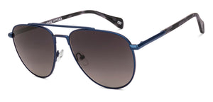 Blue Aviator Full Rim Unisex Sunglasses by John Jacobs-223210