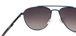 Blue Aviator Full Rim Unisex Sunglasses by John Jacobs-223210