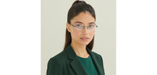 Load image into Gallery viewer, Black Oval Rimless Women Eyeglasses by Lenskart-232203