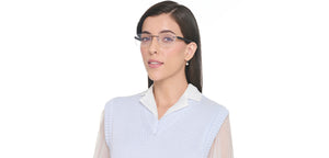 Black Rectangle Rimless Unisex Eyeglasses by Lenskart Air-225543