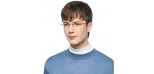 Load image into Gallery viewer, Black Rectangle Rimless Unisex Eyeglasses by Vincent Chase-211520