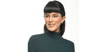 Load image into Gallery viewer, Black Rectangle Rimless Unisex Eyeglasses by Vincent Chase-211520